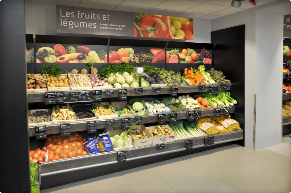 Rayonnage Fruits et Légumes